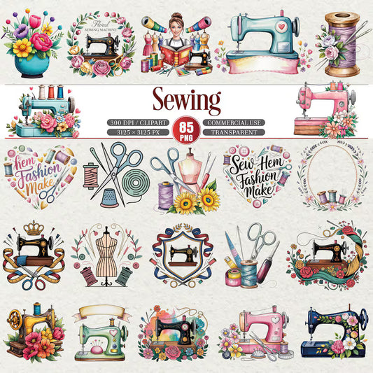 Sewing Clipart Bundle